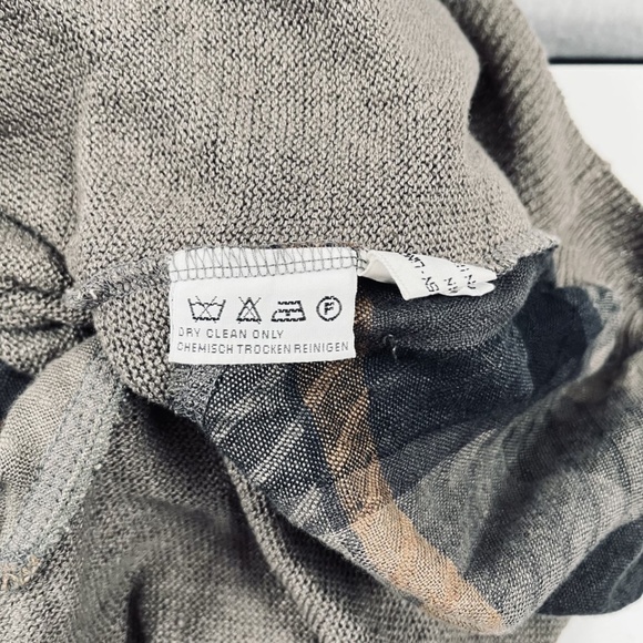 Umberto Ginocchietti Men's 100% Linen Sweater 1/4 Button Pullover Olive Italy XL - Picture 7 of 9